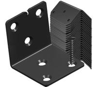 Staffe angolari universali in acciaio inossidabile Staffa fissa ad angolo retto da 90 gradi Connettore for ferramenta for mobili con struttura del letto in legno(10PCS-(4 holes))