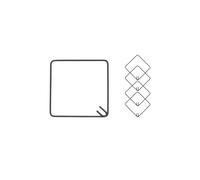 Staffe Antisismiche Armatura Ferro 40x40 cm Strutture Cemento Formati Multipli - CONFEZIONE: 1 pz., Pezzi: 50