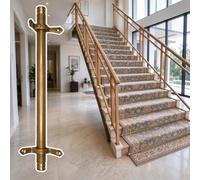 Staffe Aste Moquette Scale Interne, Aste Porta Aste Corridori Scale Ottone | Per Biblioteche/gallerie D'arte/teatri, Paletto In Ottone Dorato Per Moquette Scale Fisse(6 piece,38in/97cm)