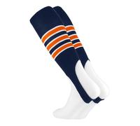 Staffe da baseball MadSportsStuff modello D (blu navy arancione bianco medio)