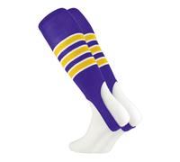 Staffe da baseball MadSportsStuff modello D (violaorobianco grande)