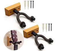 Staffe da Parete per Chitarra Gancio per Chitarra 2 Pezzi Gancio in Legno per Chitarra Porta Chitarra Staffa per Chitarra Ganci da Parete per Chitarre per Chitarra Acustica ecc Marrone