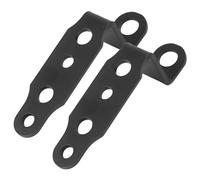 Staffe di Barra Luminosa Supporto per fari per moto, universale, per modifica scooter, specchietto retrovisore, supporto di estensione in lega alluminio(2pcs Black)