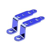 Staffe di Barra Luminosa Supporto per faro per moto modificato, specchietto retrovisore per auto, lampada, faretto, estensione, accessori per(2PCS Blue)