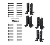 Staffe di base for ancoraggio for montanti for terrazza regolabile for cassetta postale for recinzione in legno da 1,5x1,5 2x2 2x4 4x4 per pilastri recinzioni(8Pcs)