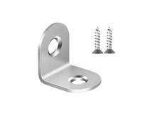 Staffe di giunzione angolari a L in acciaio inossidabile, codice 90 gradi, connettori angolari for mobili e armadietti con vite, 1/10/20 pezzi(10 Sets-16x20mm)