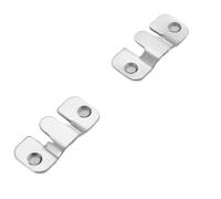 Staffe di montaggio a flush di interblocco inossid Staffa for montaggio a incasso con interblocco da 50 pezzi Ganci for appendere quadri a parete in diverse dimensioni(S)