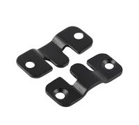 Staffe di montaggio a flush di interblocco inossid Staffe for montaggio a incasso con clip Z da 50 pezzi for appendere quadri, nero/argento, dimensioni multiple(Black S)