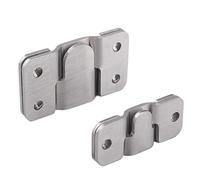 Staffe di montaggio a flush di interblocco inossid Staffe for montaggio a incasso con fibbia for appendere 20 pezzi, dimensioni multiple for quadri(S)