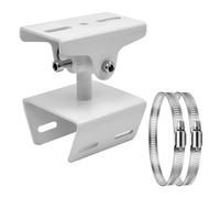 Staffe di montaggio angolari per telecamera di sicurezza CCTV, in acciaio, kit di montaggio ad angolo per palo verticale, dotato di due passanti φ10 cm/20 cm/30 cm, staffa per fotocamera selezionata