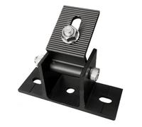 Staffe di Montaggio Del Pannello Solare | Alluminio Anodizzato Nero, Staffa per Pannello solare e Giunto Regolabile, Design Compatto a Basso Profilo