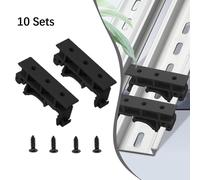 Staffe di montaggio PCB 10 set per guida DIN 35mm supporti circuiti sicuri