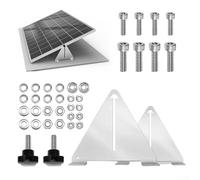 Staffe di montaggio per pannelli solari inclinabili, in lega di alluminio, con inclinazione regolabile per configurazioni a energia solare (275 x 243 x 43 mm)