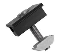 Staffe di montaggio per pannello solare, 10 pezzi, staffa di fissaggio per pannello solare, morsetto terminale PV, montaggio centrale, lega di alluminio AL6005-T5 Nim M8 x 25 viti (morsetto medio da