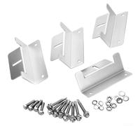 Staffe di montaggio per pannello solare, a forma di Z, in lega di alluminio, per veicoli marini, camper, yacht, barche, compatibili con più tipi di pannelli solari (set da 4 pezzi)