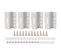 Staffe di montaggio per pannello solare, confezione da 4 staffe a Z resistenti per caravan marine sistema off grid antiruggine set hardware argento