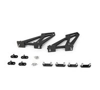 Staffe di montaggio universali in lega di alluminio CNC per spoiler dell’ala posteriore, gambe dello spoiler leggere a vite per un’aerodinamica migliorata, kit di staffe nere