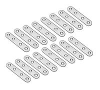 Staffe di rinforzo piatte dritte 77 * 16 mm (3X0,63 pollici) Piastre di riparazione in acciaio inossidabile Staffe di fissaggio for riparazione con viti(25pcs-100screws)
