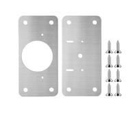 Staffe di riparazione per cerniere in acciaio inos Stainless Steel Hinge Repair Plate Kit Multiple Sizes Various Sets Cabinet Door(B- 4sets)
