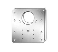 Staffe di riparazione per cerniere in acciaio inos Stainless Steel Hinge Repair Plate Kit Multiple Sizes Various Sets Cabinet Door(A- 2sets)