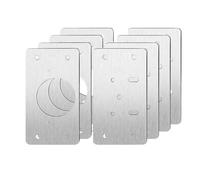 Staffe di riparazione per cerniere in acciaio inos Stainless Steel Hinge Repair Plate With Holes Silver 2/4/8/10 Pairs For Cabinet Door(8pcs)