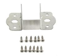Staffe di supporto a forma di U in metallo per una stabilizzazione efficace e un fissaggio sicuro dei letti in legno (argento, 32 mm)