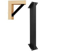 Staffe di Supporto angolari a 45 Gradi per impieghi gravosi, Adatte a Kit, strutture in Legno, Gazebo e Case sugli Alberi: Facili da installare Anche da Soli, Viti Incluse.