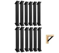 Staffe di Supporto angolari a 45 Gradi Resistenti, Adatte a Kit e strutture in Legno Come Gazebo e Case sugli Alberi, Facili da installare con Il Fai da Te, Viti Incluse.