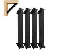 Staffe di Supporto angolari a 45° Resistenti, Ideali per Kit, strutture in Legno, Gazebo e Case sugli Alberi: Facili da installare Anche da Soli, Viti Incluse.