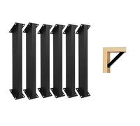 Staffe di Supporto angolari a 45° Resistenti per Kit e Gazebo - connettori per strutture in Legno, Adatti Anche per Case sugli Alberi - Viti Incluse per Un Facile Montaggio Fai-da-Te.