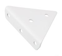 Staffe di supporto triangolari per mensole e soluzione invisibile di montaggio a parete (bianco, 85 mm)