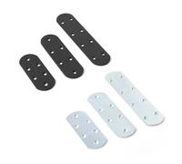 Staffe dritte piatte in acciaio inossidabile | Multicolor 96mm,125mm,165mm: Progetti di mobili e legno(Black,125mm)