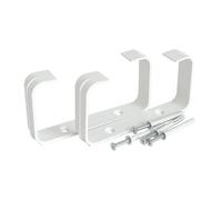 Staffe fermatubo rettangolari per tubi da 120 x 60 mm 2 pezzi