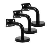 Staffe for corrimano in acciaio inossidabile | Supporto corrimano nero 6x6x5 cm