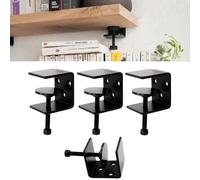 Staffe for mensole in Ferro, Libreria da Parete Galleggiante in Metallo, Supporto Appeso Nascosto, Pannelli for Impalcature for Mobili Decorativi Montati(4pcs)