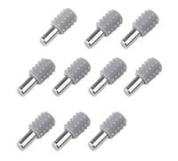 Staffe for mensole, supporto centrale antiscivolo for lastra di vetro, perni, perno metallico con manicotto in gomma, fisso for montaggio a parete for mobile da 5/6 mm(30pcs,A-6mm)