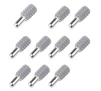 Staffe for mensole, supporto centrale antiscivolo for lastra di vetro, perni, perno metallico con manicotto in gomma, fisso for montaggio a parete for mobile da 5/6 mm(10pcs,B-6mm)