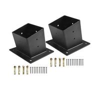 Staffe for pergola da 1/2/4 pezzi, staffe for con tetto inclinato, montaggio a parete ferramenta for base di fissaggio for gazebo veranda 4x4 pollici Per Pilastri(2pc)