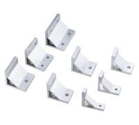 Staffe for profilo con scanalatura a T da 90 gradi in alluminio | Diverse dimensioni, 4 pezzi, 90 gradi: banchi da lavoro, protezioni for macchine, scaffalature(5050-2holes)