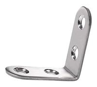 Staffe In Acciaio Inossidabile L Angolo Destro Di 90 Gradi, Parentesi Angolari Per Mobili, Scaffali, Telaio Del Letto, Rinforzo Dell'armadio E Lavorazione Del Legno 5pcs argento