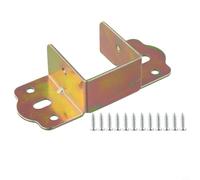 Staffe in metallo a forma di U per un forte supporto nella costruzione del letto in legno (oro, 40 mm)