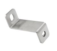 Staffe inclinate in acciaio e morsetti a U per impianti idraulici, 31x80mm | Montaggio sicuro nella costruzione di mobili e progetti idraulici con struttura resistente all'ossidazione