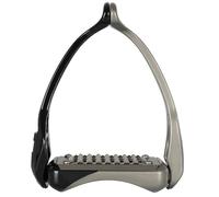 Staffe inglesi modello Opera in polimero bicolore con bandiera italiana Acavallo