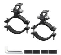 staffe lampada forcella anteriore 2 pezzi Staffa di montaggio per faretti per motocicletta Supporto per tubo in lega per barra luminosa Adatto per Scooter Dirt Pit Bike(Size-L)