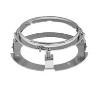 staffe lampada forcella anteriore Adatto per motociclette e auto Staffe di montaggio ad anello adatte per kit di staffe per fari da 5,75 pollici(1pc Silver)