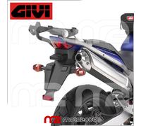 STAFFE LATERALI MONORACK NERE PORTABAULETTO GIVI PER HONDA HORNET 600 2003 2006