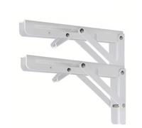 Staffe Metalliche 2PCS Folding Stand Bracket Wall Mounted Design, Suitable For Household Hardware Desk Corner