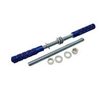 Staffe Pedane Barre Appoggia Poggia Piedi Doppia Barra Blu per Ciclomotore Ciao Si Bravo Boxer Varie Applicazioni