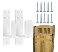 Staffe per barra di sicurezza per porta - Acciaio da 30 cm 2x4, clip di montaggio, ferramenta di supporto per serratura ad alta resistenza | di rinforzo della porta durevole dal design facile in