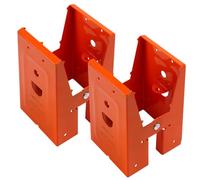 Staffe per cavalletto da 2 pezzi, Staffe per cavalletto per per la lavorazione del legno per motoseghe Supporto in acciaio laminato a freddo per slot per legno con angolo di apertura di 25°, cav